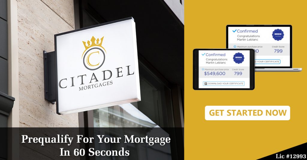 60 second mortgage approval Citadel Mortgages